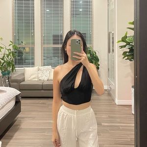 princess polly asymmetrical crop top